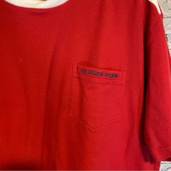 Tommy Hilfiger Red Label Red & white Thermal short sleeve shirt - Picture 9 of 9